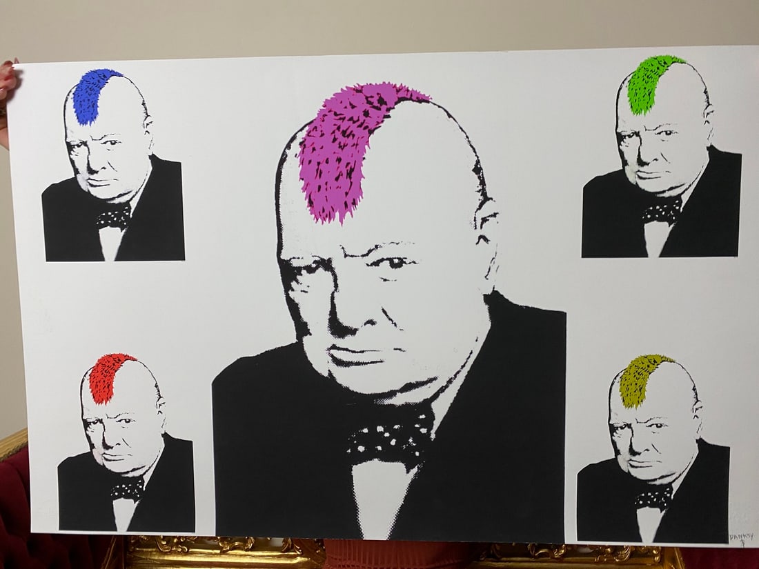 Banksy, In the manner of”, COA. Walled Off Hotel, Original, Limited Edition. Signed. Numbered. - 2