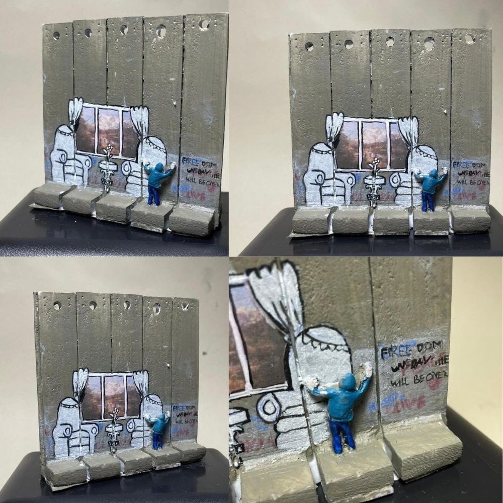 The Walled Off Hotel- Banksy, Wall Section, Original, Limited Edition, (1 of 1)