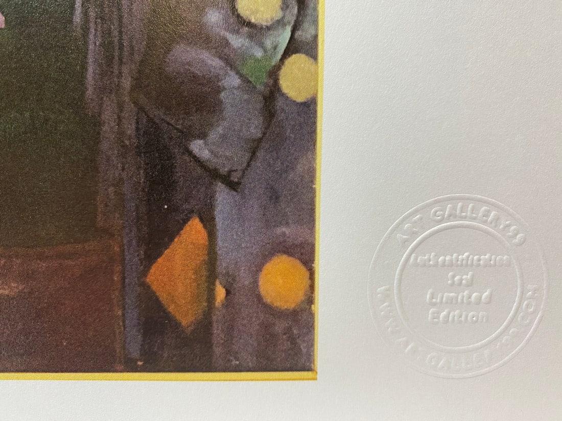 Art Gallery99 Limited Edition Print Plate Signed, - 5