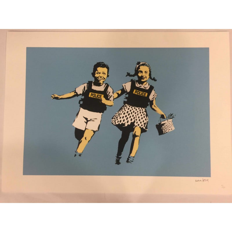 Banksy, In the manner of”, Limited Edition, Signed Print, Seal, Stamp, (1 of 9)