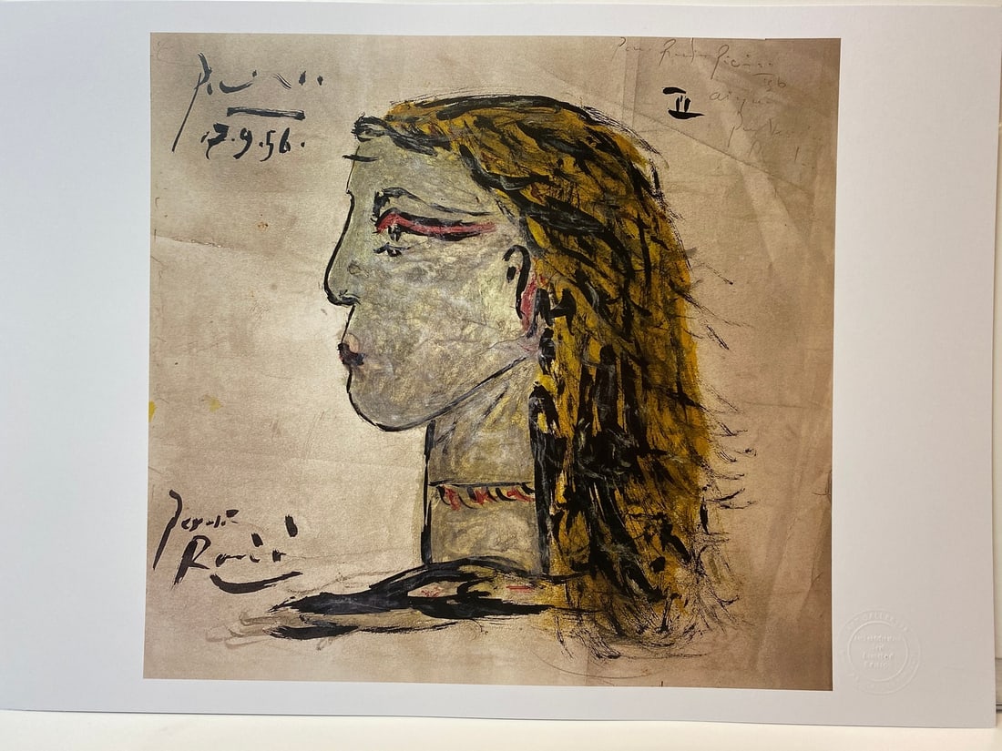 Pablo Picasso, Original Print, Limited Edition, Gallery Seal, Stamped,: Pablo Picasso, Original Print, Limited Edition, Gallery Seal, Stamped, Digital print on paper, Solid Finishing: Classic (300gsm) Limited Edition of 2500 Numbered and Stamped Sizes- 32 x 45cm