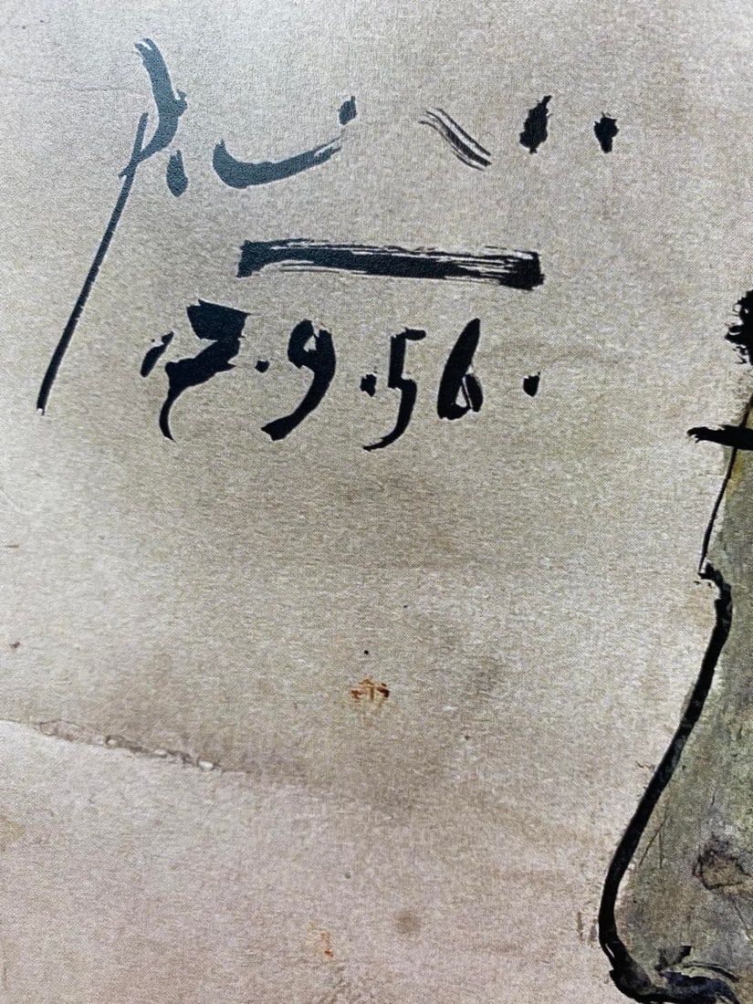 Pablo Picasso, Original Print, Limited Edition, Gallery Seal, Stamped, - 4