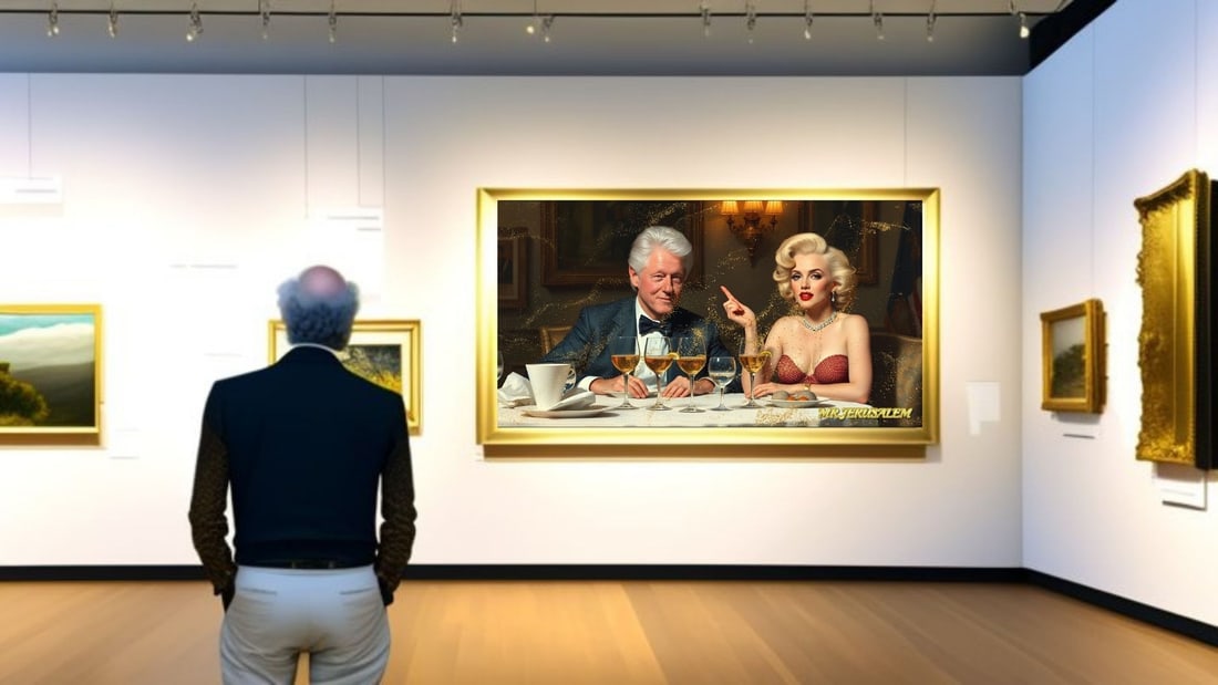 Bill Clinton - Dinner With Marilyn Monroe- D2, Limited Edition of 50 Pieces, Signed & Numbered - 2