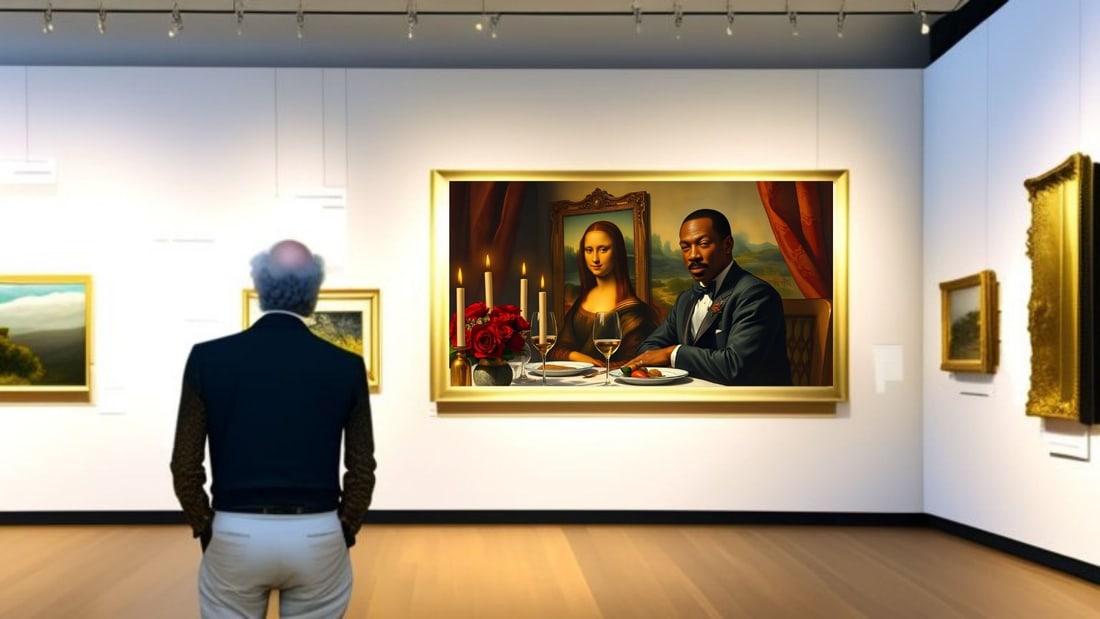Eddie Murphy - Dinner With Mona Lisa-D1, Limited Edition of 50 Pieces, Signed & Numbered - 2