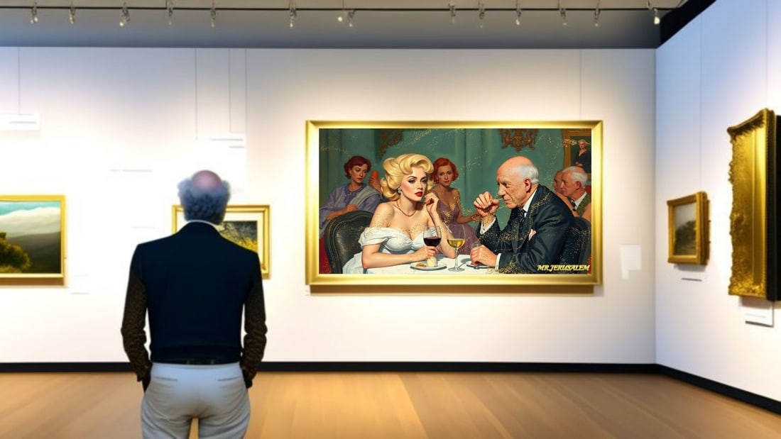 Pablo Picasso - Dinner With Marilyn Monroe-D1, Limited Edition of 50 Pieces, Signed & Numbered - 2
