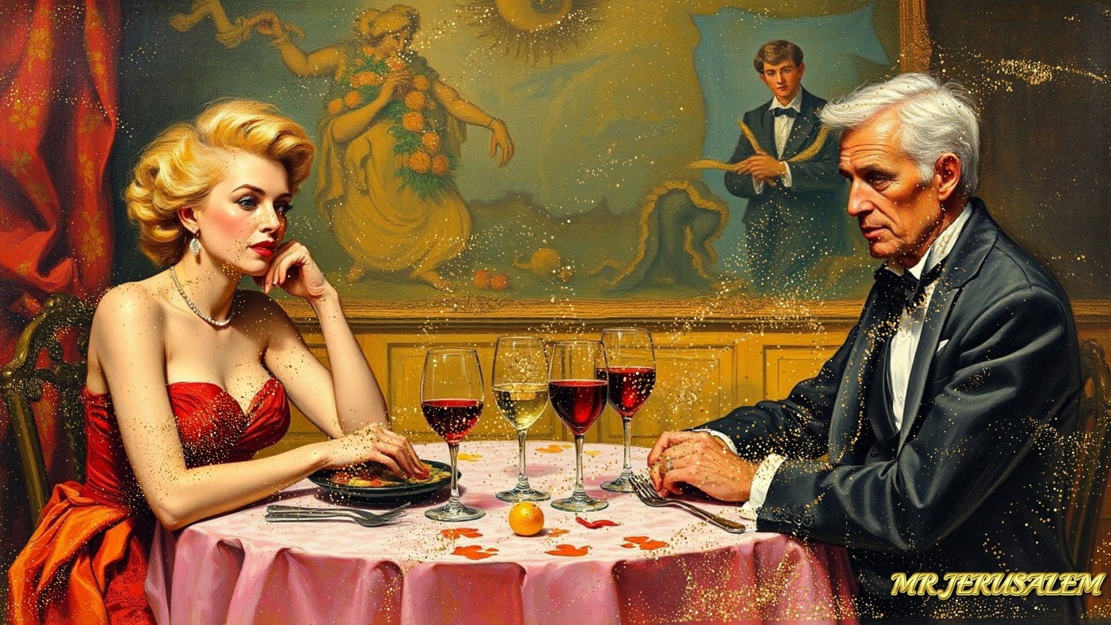 Max Ernst - Dinner With Marilyn Monroe-D1, Limited Edition of 50 Pieces, Signed & Numbered (1 of 5)