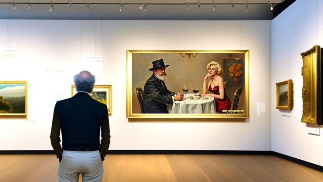 Claude Monet - Dinner With Marilyn Monroe-D2, Limited Edition of 50 Pieces, Signed & Numbered - 2