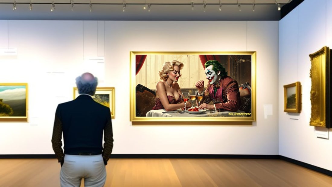 Joker - Dinner With Marilyn Monroe-D1, Limited Edition of 50 Pieces, Signed & Numbered - 2