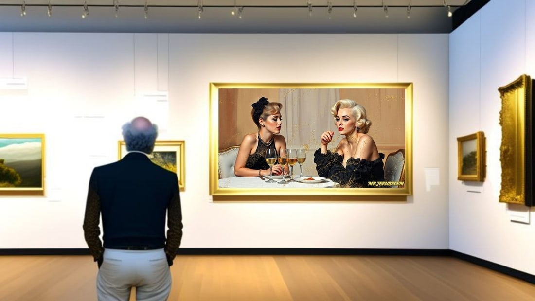 Miley Cyrus - Dinner With Marilyn Monroe-D2, Limited Edition of 50 Pieces, Signed & Numbered - 2