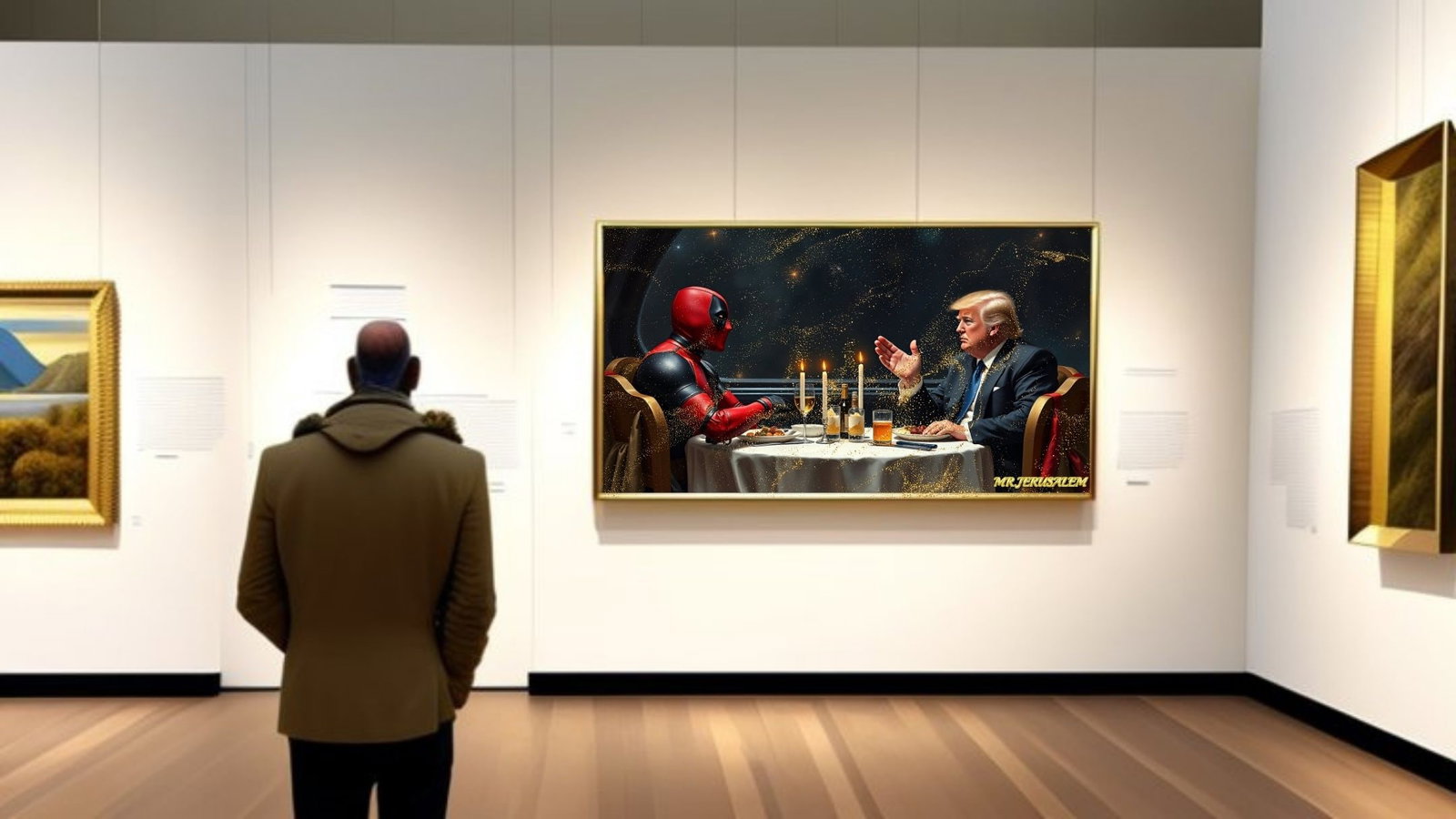 Donald Trump Dinner With Deadpool-D2, Limited Edition of 50 Pieces - 2