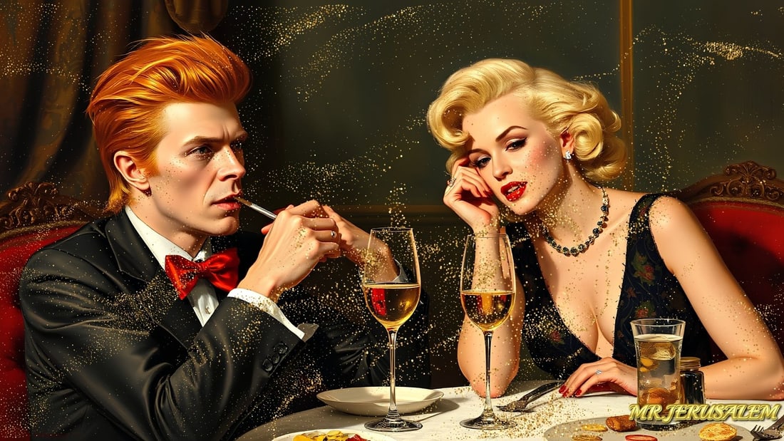 David Bowie - Dinner With Marilyn Monroe-D2, Limited Edition of 50 Pieces, Signed & Numbered (1 of 5)