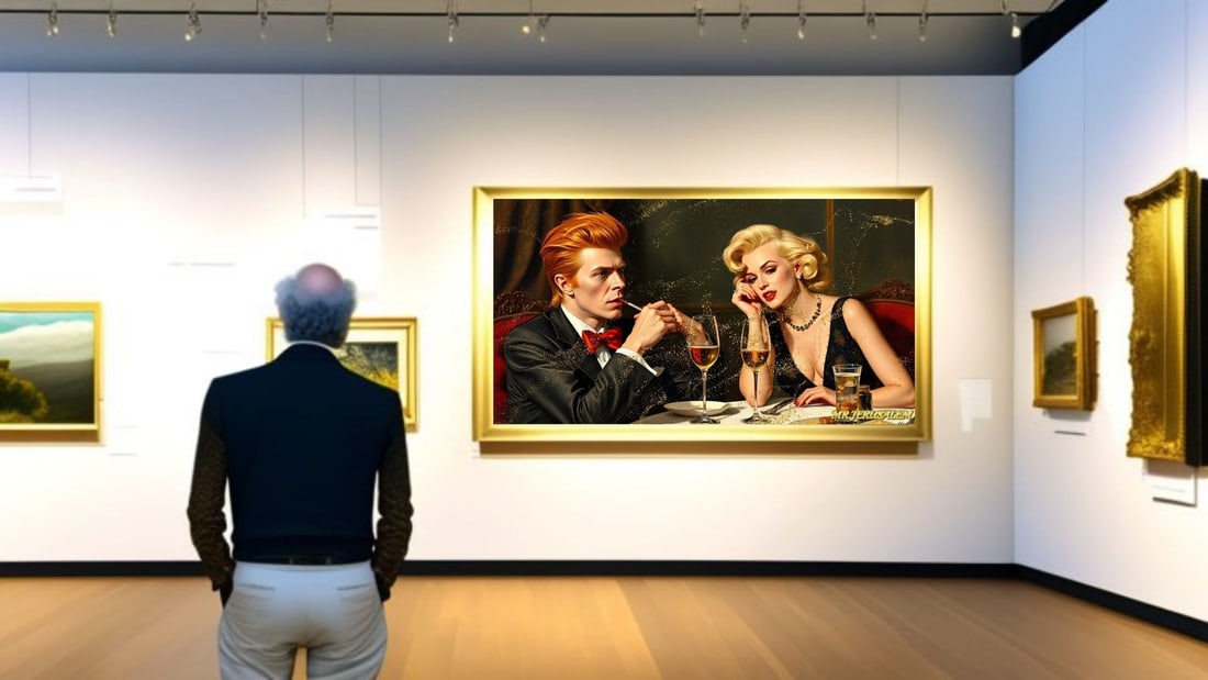 David Bowie - Dinner With Marilyn Monroe-D2, Limited Edition of 50 Pieces, Signed & Numbered - 2