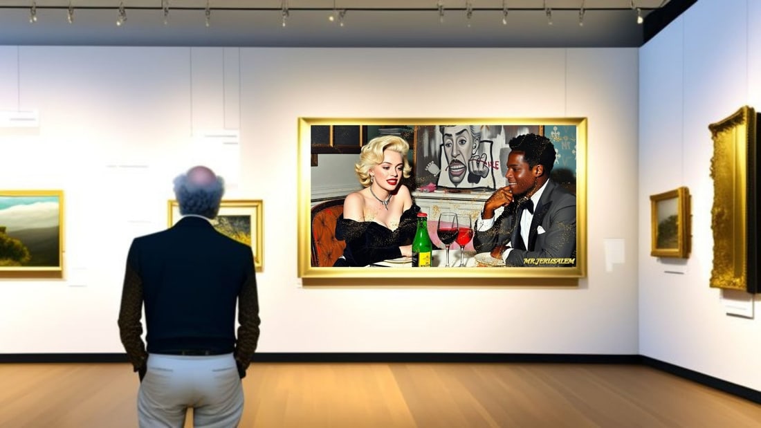 Jean Michel Basquiat - Dinner With Marilyn Monroe-D1, Limited Edition of 50 Pieces, Signed & Number - 2