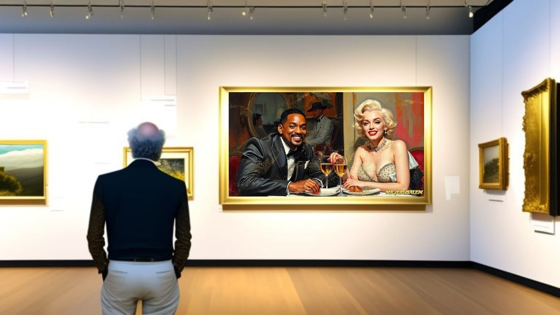 Will Smith - Dinner With Marliyn Monroe-D1, Limited Edition of 50 Pieces, Signed & Numbered - 2