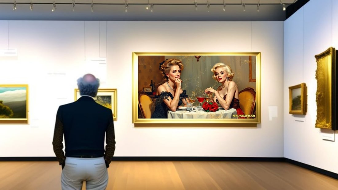 Celine Dion - Dinner With Marilyn Monroe-D1, Limited Edition of 50 Pieces,, Signed & Numbered - 2