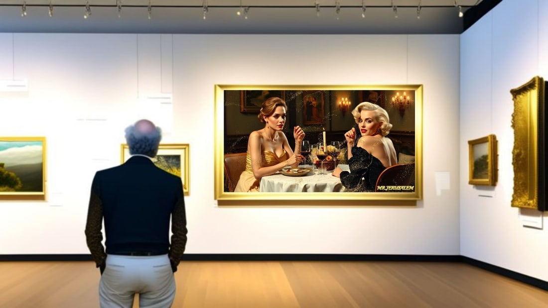 Angelina Jolie - Dinner With Marilyn Monroe- D1, Limited Edition of 50 Pieces, Signed & Numbered - 2
