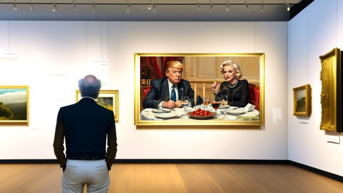 Donald Trump - Dinner With Marilyn Monroe-D2, Limited Edition of 50 Pieces, Signed & Numbered - 2