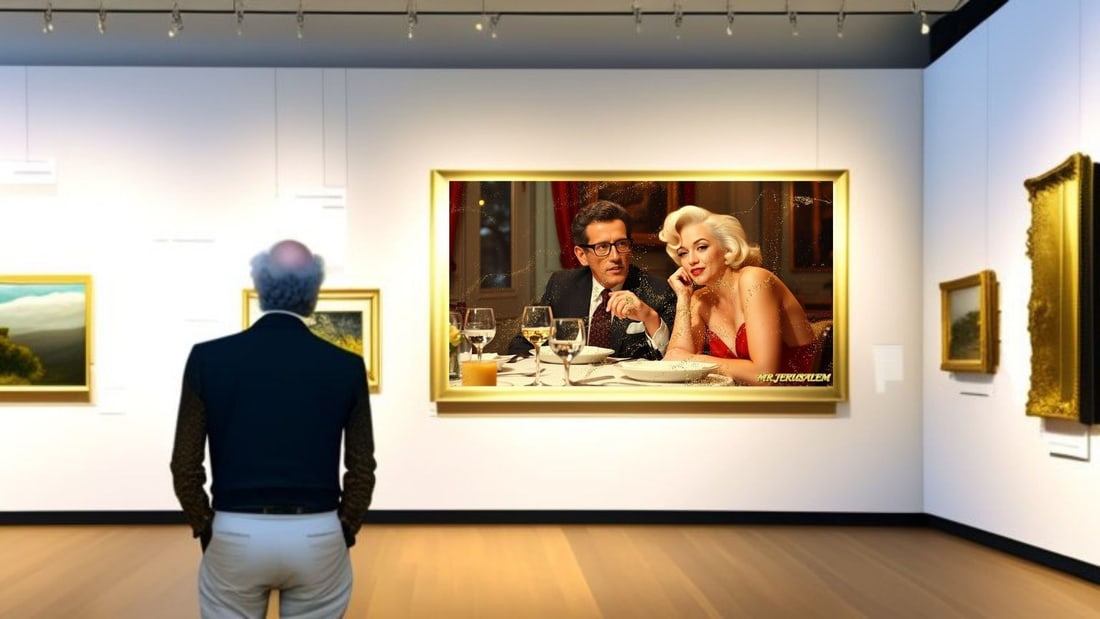 Richard Quest - Dinner With Marliyn Monroe-D2, Limited Edition of 50 Pieces, Signed & Numbered - 2