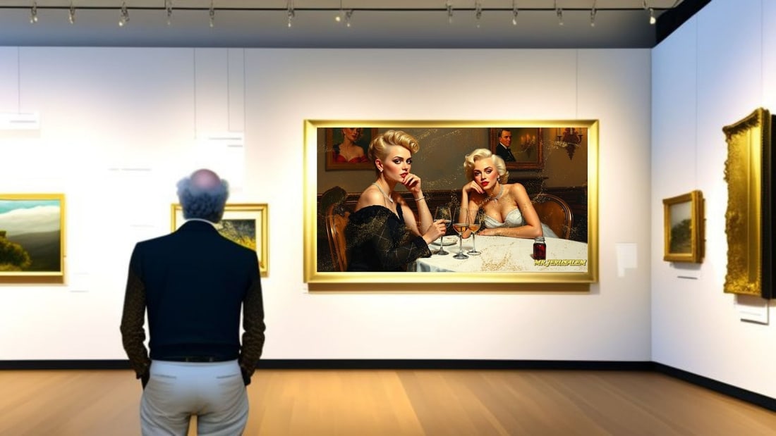 Paris Hilton - Dinner With Marilyn Monroe-D1, Limited Edition of 50 Pieces, Signed & Numbered - 2