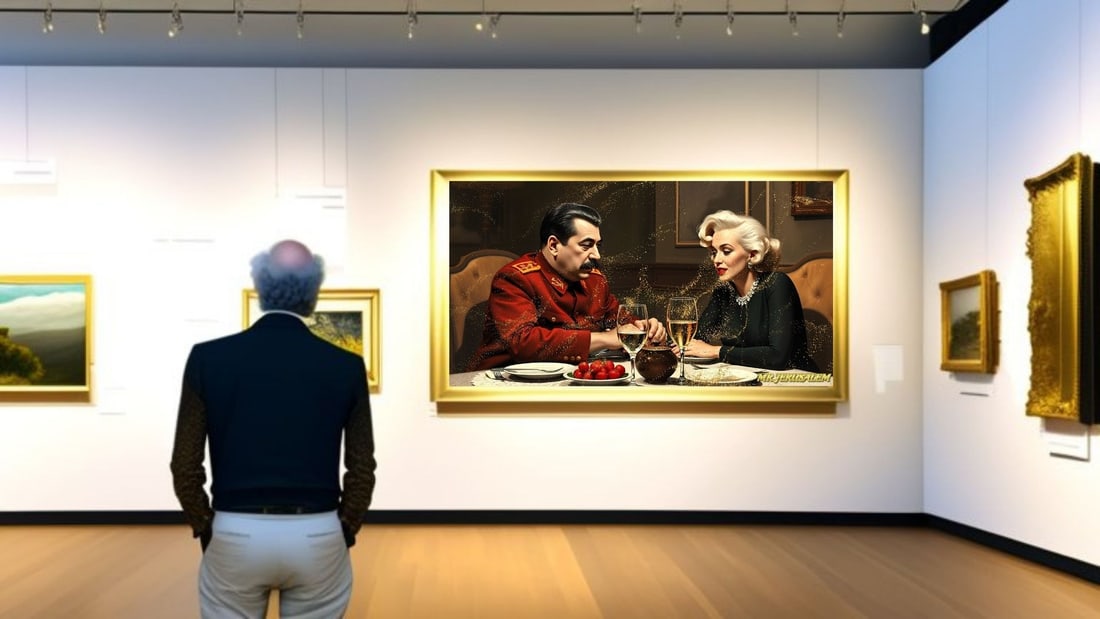 Joseph Stalin - Dinner With Marilyn Monroe-D2, Limited Edition of 50 Pieces, Signed & Numbered - 2
