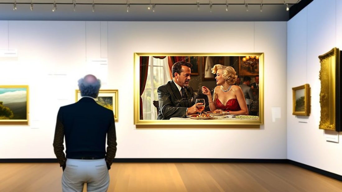 Tom Hanks - Dinner With Marliyn Monroe-D1, Limited Edition of 50 Pieces, Signed & Numbered - 2