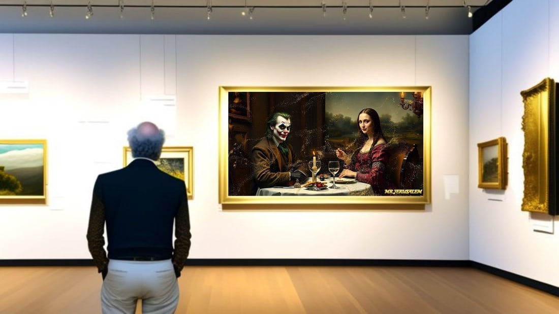 Joker - Dinner With Mona Lisa-D2, Limited Edition of 50 Pieces, Signed & Numbered - 2