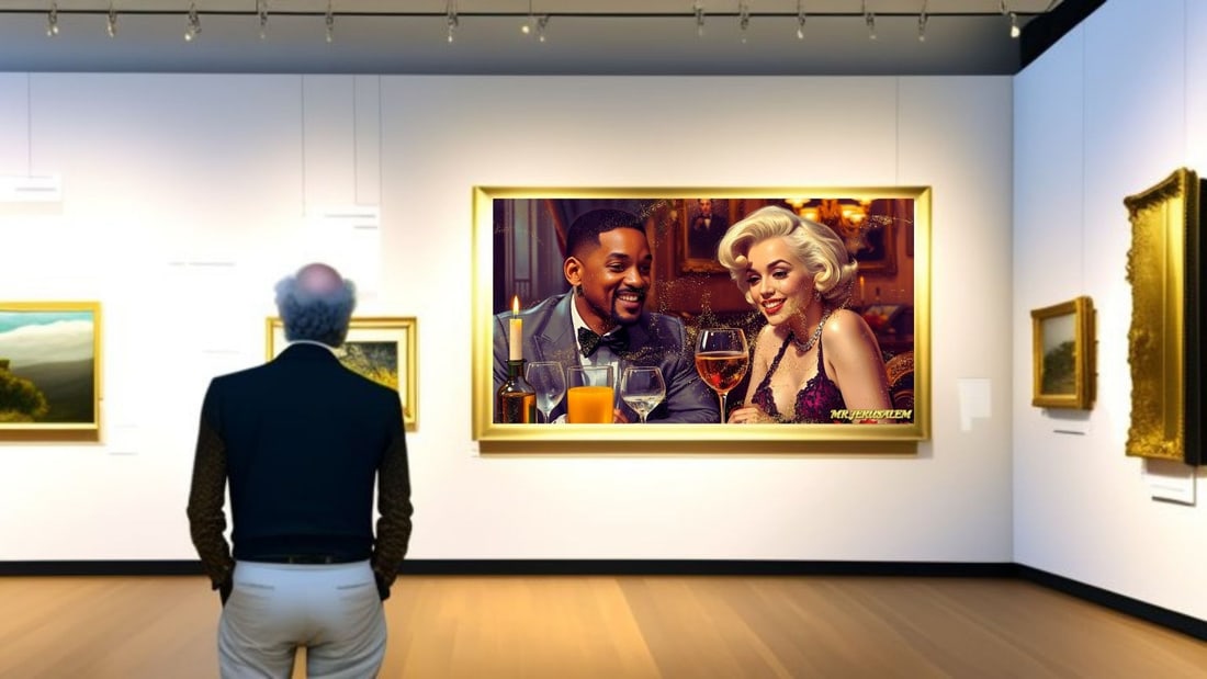 Will Smith - Dinner With Marliyn Monroe-D2, Limited Edition of 50 Pieces, Signed & Numbered - 2