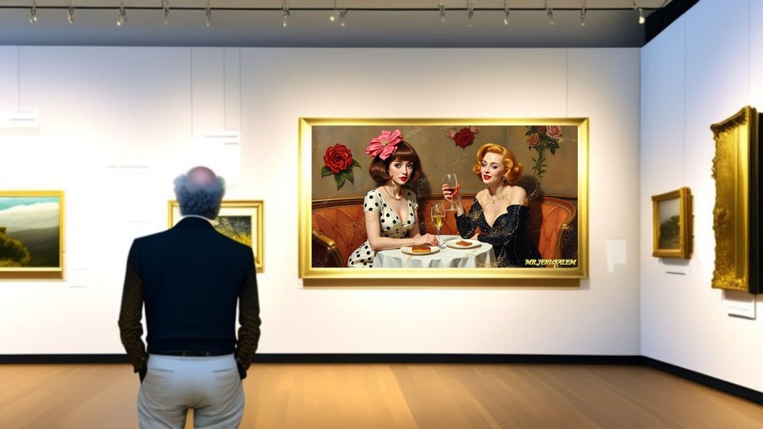 Yayoi Kusama - Dinner With Marliyn Monroe-D1, Limited Edition of 50 Pieces, Signed & Numbered - 2