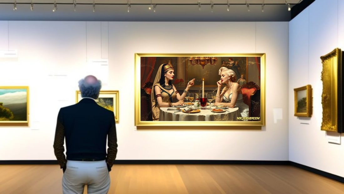 Cleopatra - Dinner With Marilyn Monroe-D2, Limited Edition of 50 Pieces, Signed & Numbered - 2