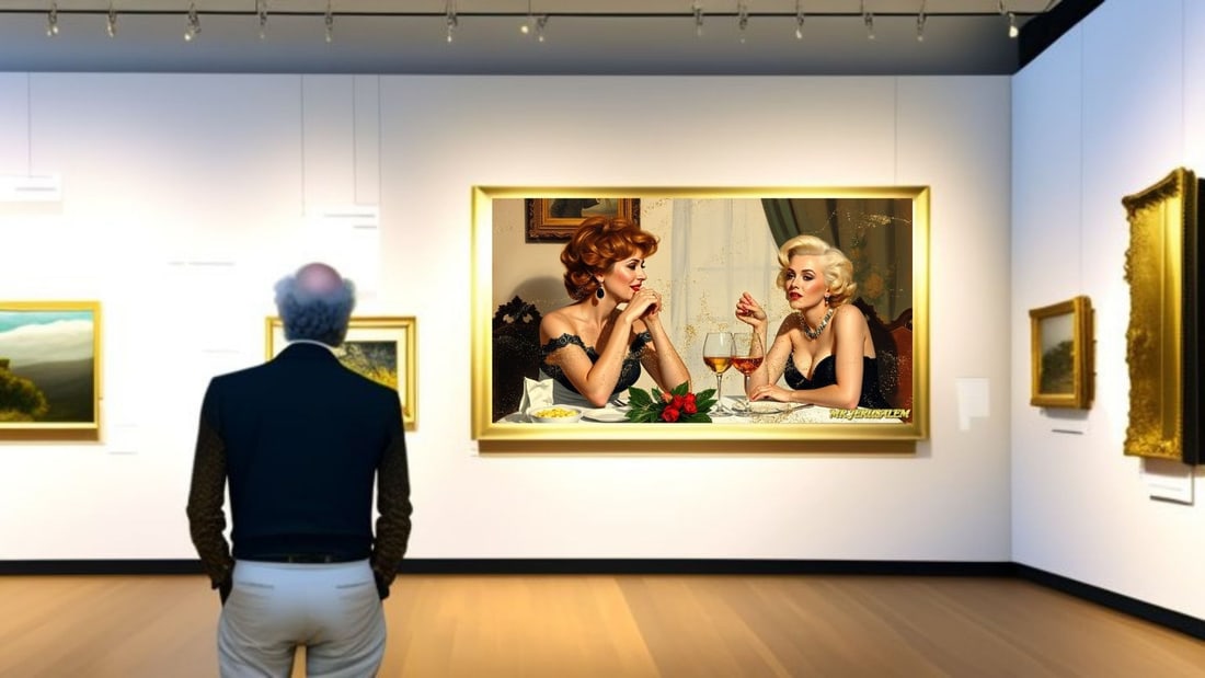 Celine Dion - Dinner With Marilyn Monroe-D2, Limited Edition of 50 Pieces, Signed & Numbered - 2