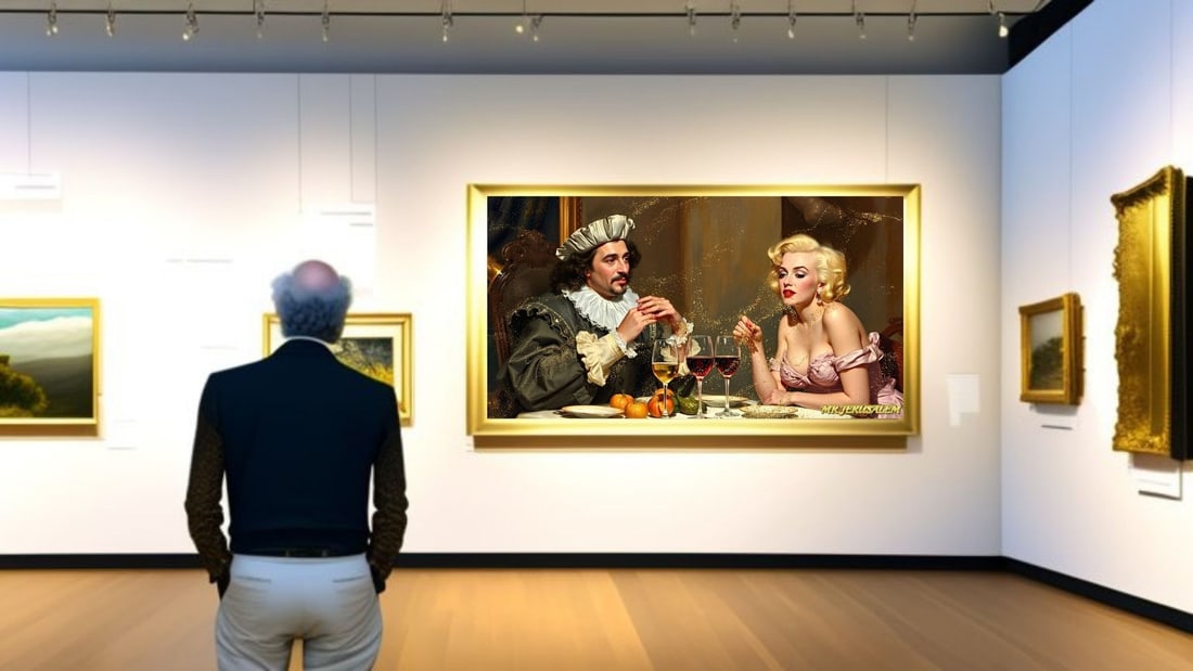 Christopher Columbus - Dinner With Marilyn Monroe-D2, Limited Edition of 50 Pieces, Signed & Number - 2