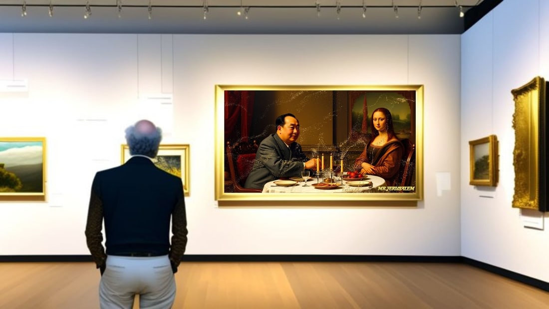 Chairman Mao - Dinner With Mona Lisa-D2, Limited Edition of 50 Pieces, Signed & Numbered - 2