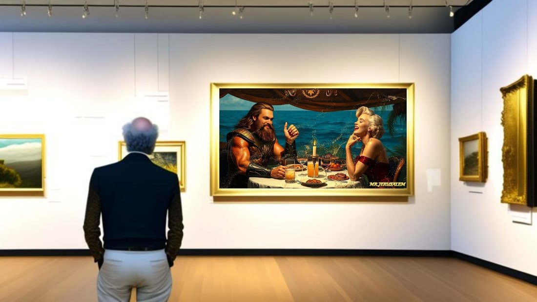 Jason Momoa - Dinner With Marilyn Monroe-D1, Limited Edition of 50 Pieces,, Signed & Numbered - 2