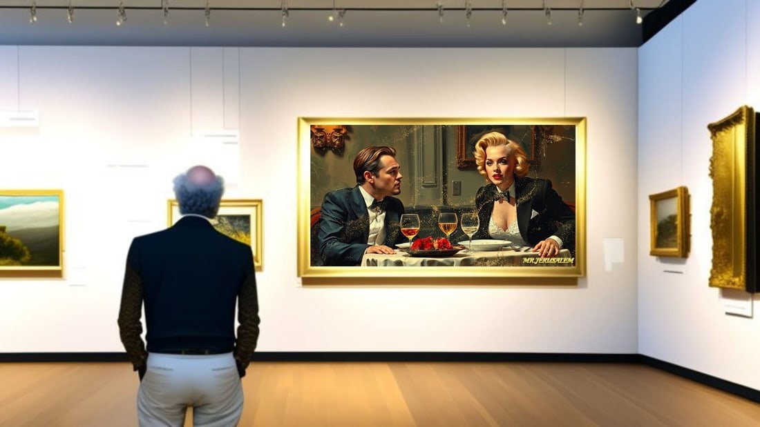 Leonardo DiCaprio - Dinner With Marilyn Monroe-D2, Limited Edition of 50 Pieces, Signed & Numbered - 2