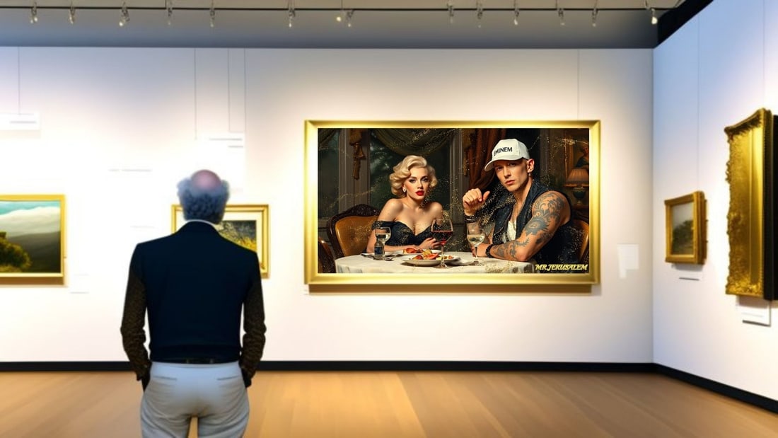 Eminem - Dinner With Marilyn Monroe-D1, Limited Edition of 50 Pieces, Signed & Numbered - 2