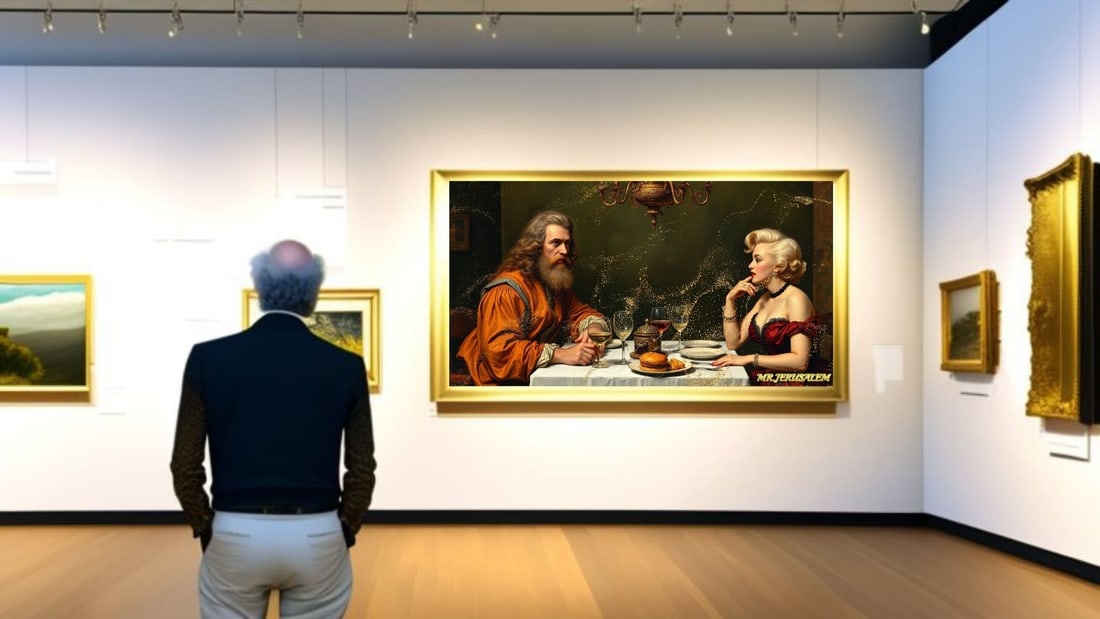 Leonardo da Vinci - Dinner With Marilyn Monroe-D2, Limited Edition of 50 Pieces, Signed & Numbered - 2