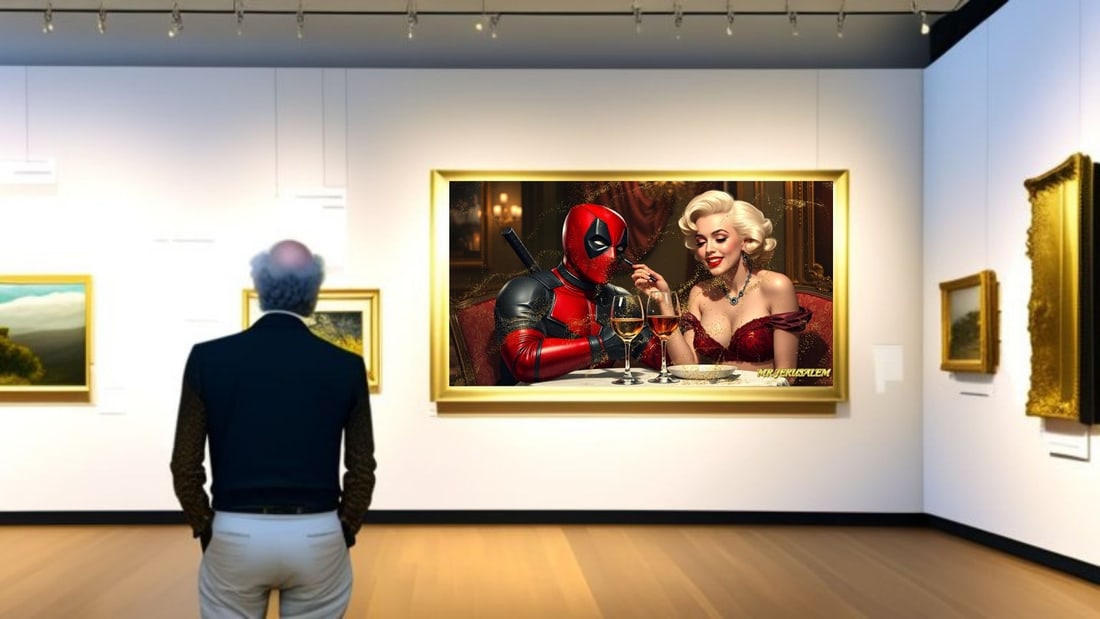 Deadpool - Dinner With Marilyn Monroe-D2, Limited Edition of 50 Pieces, Signed & Numbered - 2