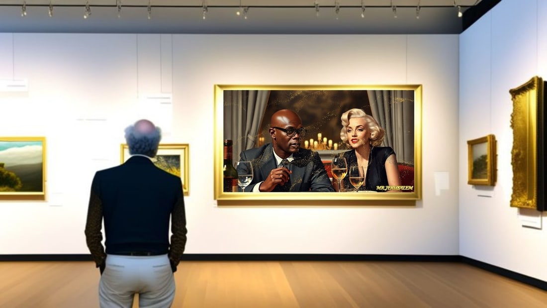 Samuel L. Jackson - Dinner With Marliyn Monroe-D1, Limited Edition of 50 Pieces, Signed & Numbered - 2