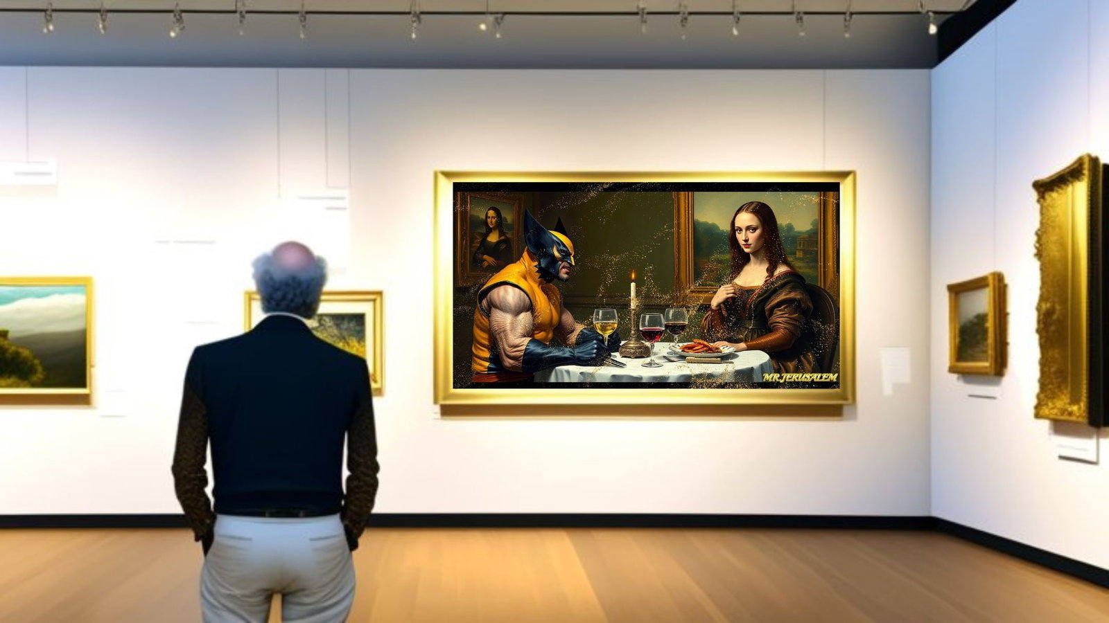 Wolverine - Dinner With Mona Lisa-D2, Limited Edition of 50 Pieces, Signed & Numbered - 2