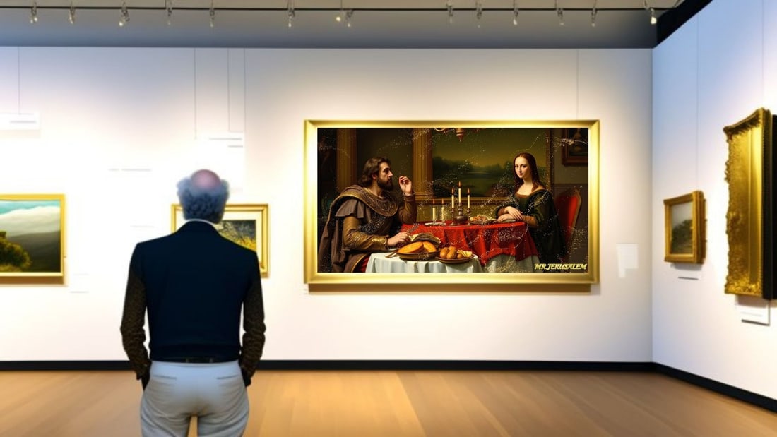 Alexander the Great - Dinner With Mona Lisa- D1, Limited Edition of 50 Pieces, Signed & Numbered - 2