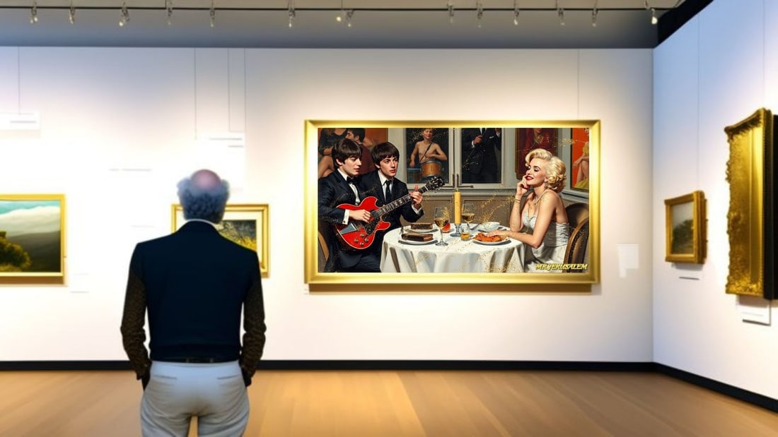 The Beatles - Dinner With Marliyn Monroe-D1, Limited Edition of 50 Pieces, Signed & Numbered - 2