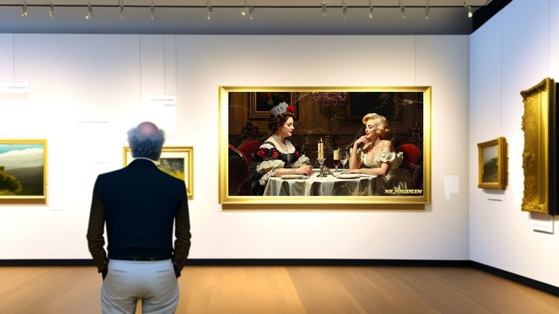 Queen Victoria - Dinner With Marliyn Monroe-D2, Limited Edition of 50 Pieces, Signed & Numbered - 2
