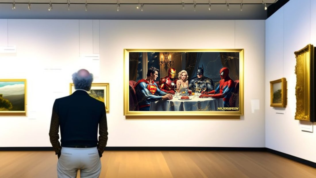 Superheroes - Dinner With Marliyn Monroe-D1, Limited Edition of 50 Pieces, Signed & Numbered - 2