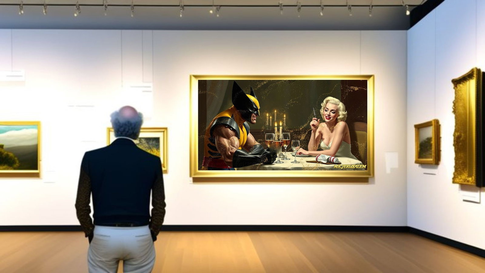Wolverine - Dinner With Marilyn Monroe-D2, Limited Edition of 50 Pieces, Signed & Numbered - 2