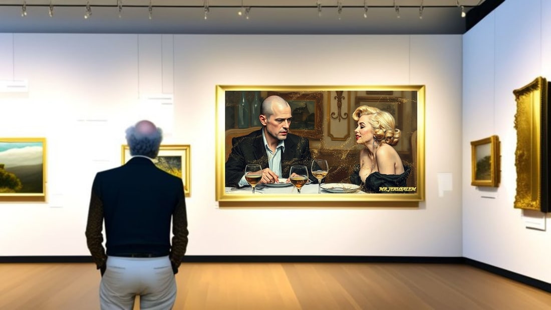 Jackson Pollock - Dinner With Marilyn Monroe-D1, Limited Edition of 50 Pieces, Signed & Numbered - 2