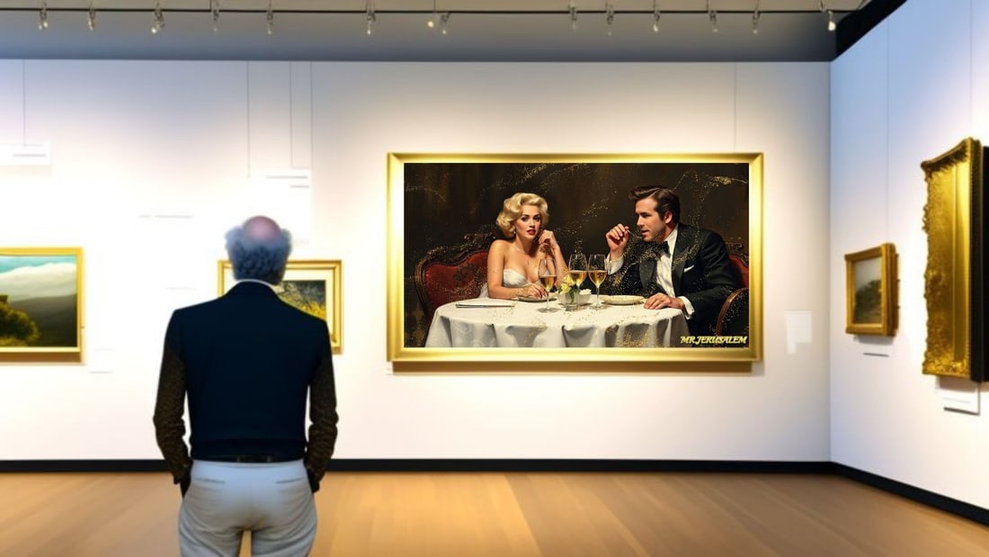 Ryan Reynolds - Dinner With Marliyn Monroe-D2, Limited Edition of 50 Pieces, Signed & Numbered - 2