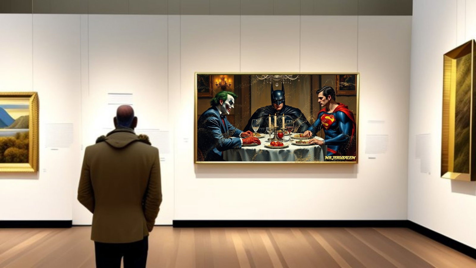 Joker Dinner With Batman & Superman-D1, Limited Edition of 50 Pieces - 2