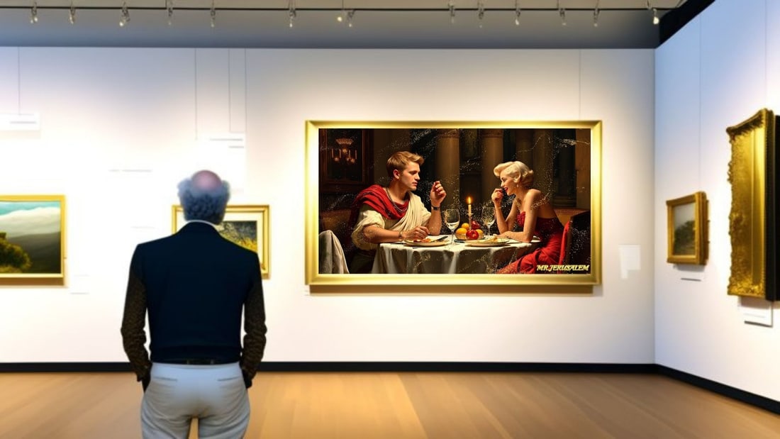 Julius Caesar - Dinner With Marilyn Monroe-D1, Limited Edition of 50 Pieces, Signed & Numbered - 2