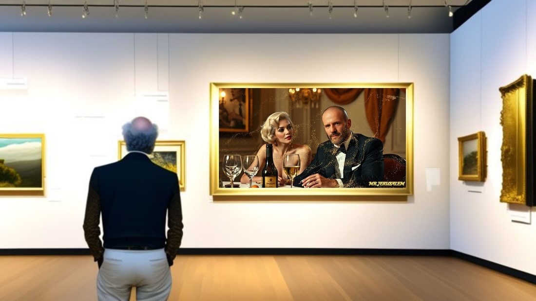 Jason Statham - Dinner With Marilyn Monroe-D1, Limited Edition of 50 Pieces Signed & Numbered - 2