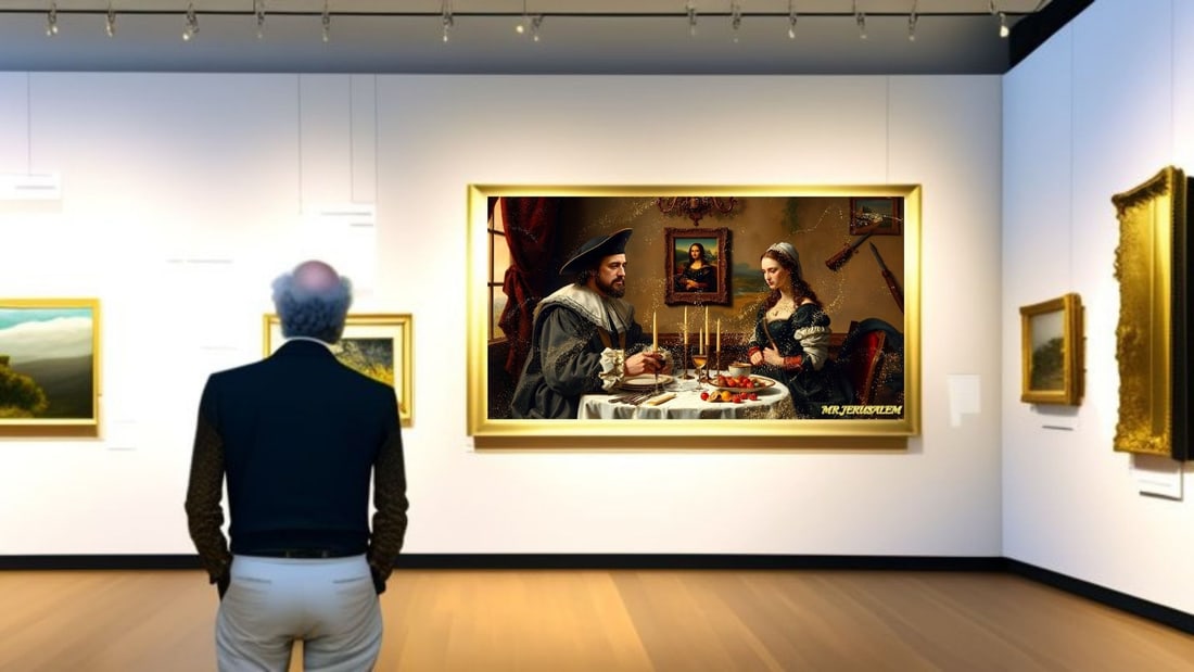 Christopher Columbus - Dinner With Mona Lisa-D2, Limited Edition of 50 Pieces, Signed & Numbered - 2